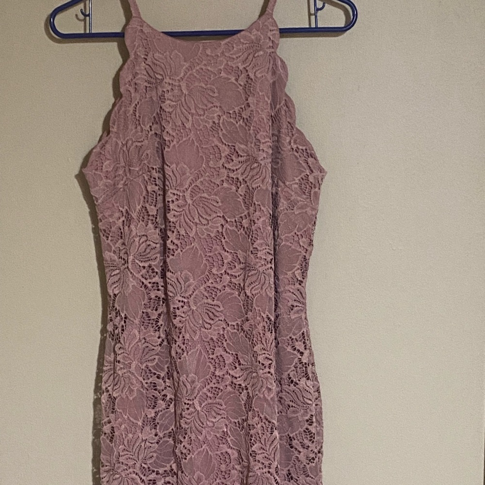 Rose colored dress